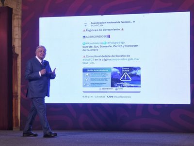 "Sí se avisó con tiempo”: AMLO avaló la actuación de gobernadora de Guerrero sobre Otis en Acapulco