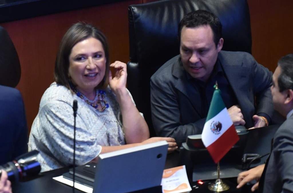 Xóchitl Gálvez en el inicio del periodo de sesiones del Senado