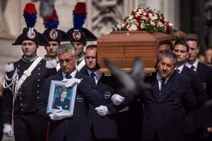 Homenaje por el primer aniversario de la muerte del exprimer ministro Silvio Berlusconi