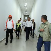 Participa Américo Villarreal en simulacro durante el Día Nacional de Protección Civil