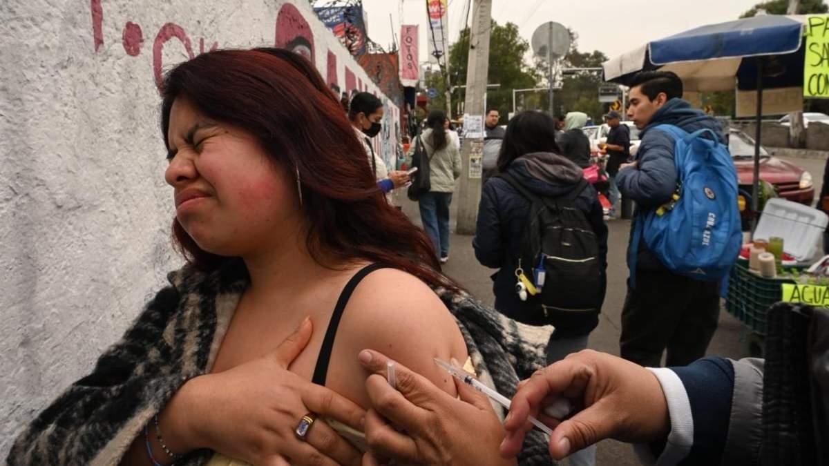 Aplicación de una vacuna contra el sarampión