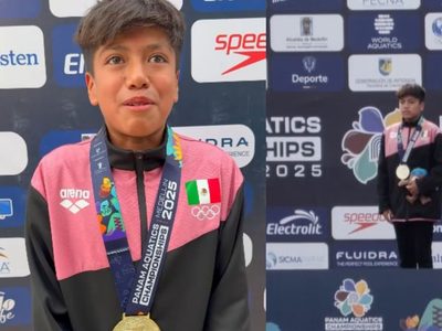 Clavadista mexicano de 12 años gana oro en Colombia y conmueve con su dedicatoria