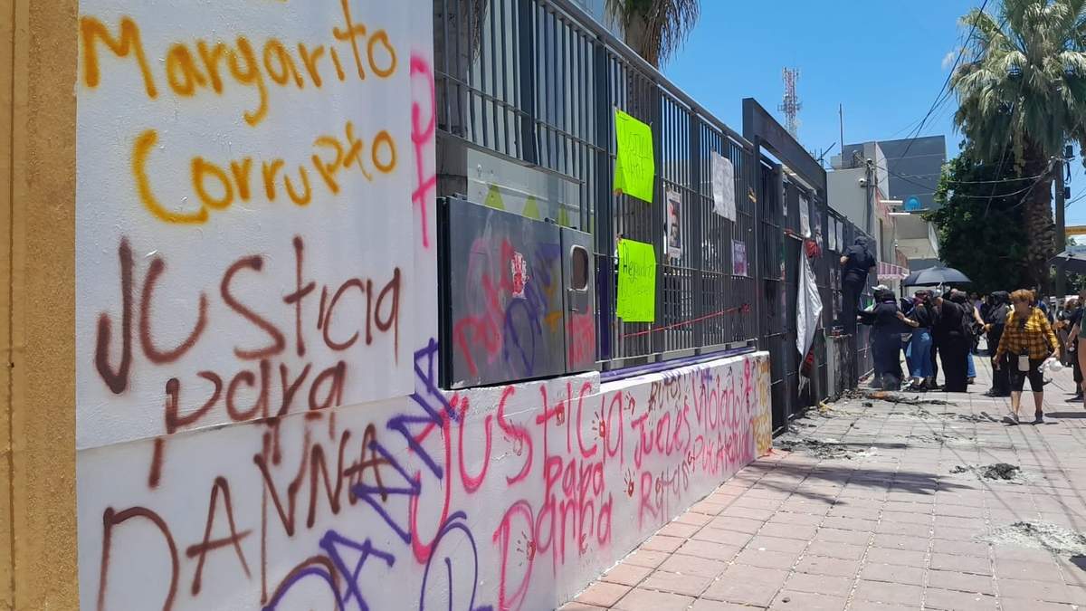 Protestan colectivos en Palacio de Justicia en Durango por liberación de presunto violador de niña