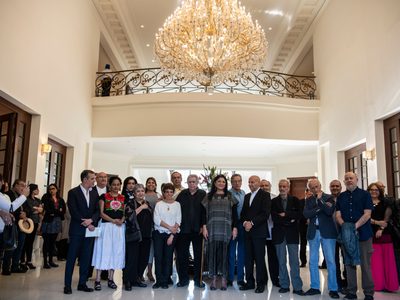 Homenaje a Salinas de Gortari en Los Pinos