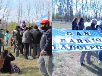 Vecinos de China Muerta y otras localidades de Plottier se manifiestan por falta de gas