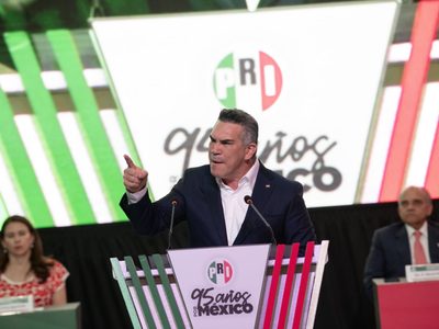 “Por el bien del priismo”, dice Alito Moreno al avanzar en su reelección
