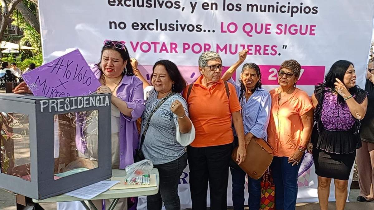 Feministas votan simbólicamente tras lograr 11 candidaturas municipales exclusivas para mujeres