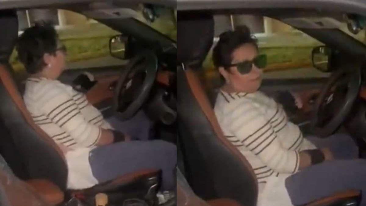 Un video grabado en Jalisco muestra a una mujer tras un choque vehicular confrontando a policías en inglés.