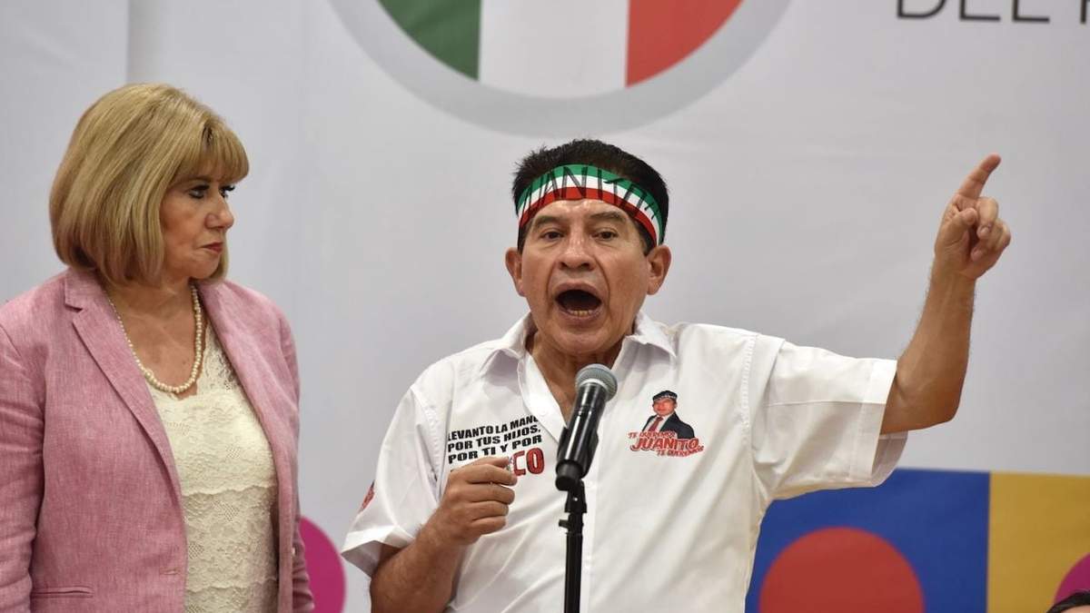 Rafael Acosta "Juanito" durante su registro en el Frente
