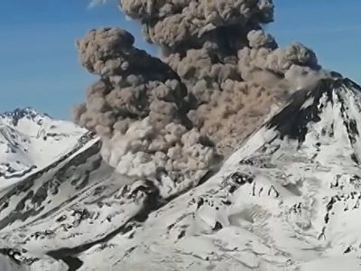 Alerta al norte neuquino: se registró actividad en el volcán Nevados de Chillán... Mirá el vídeo