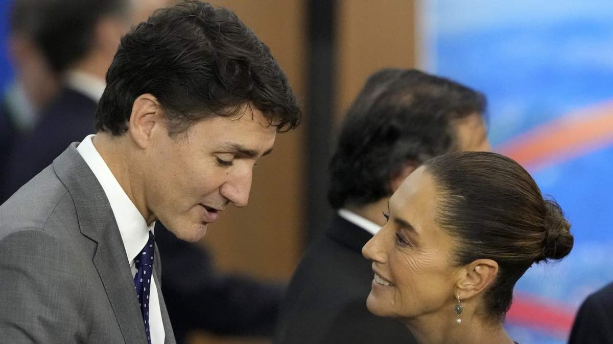Sheinbaum y Trudeau el lunes en el G20