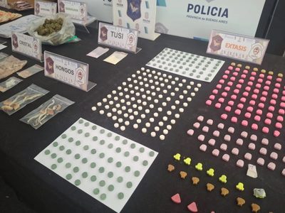 Detuvieron en La Plata a una mujer de Neuquén que vendía éxtasis, cristal, hongos alucinógenos y cocaína