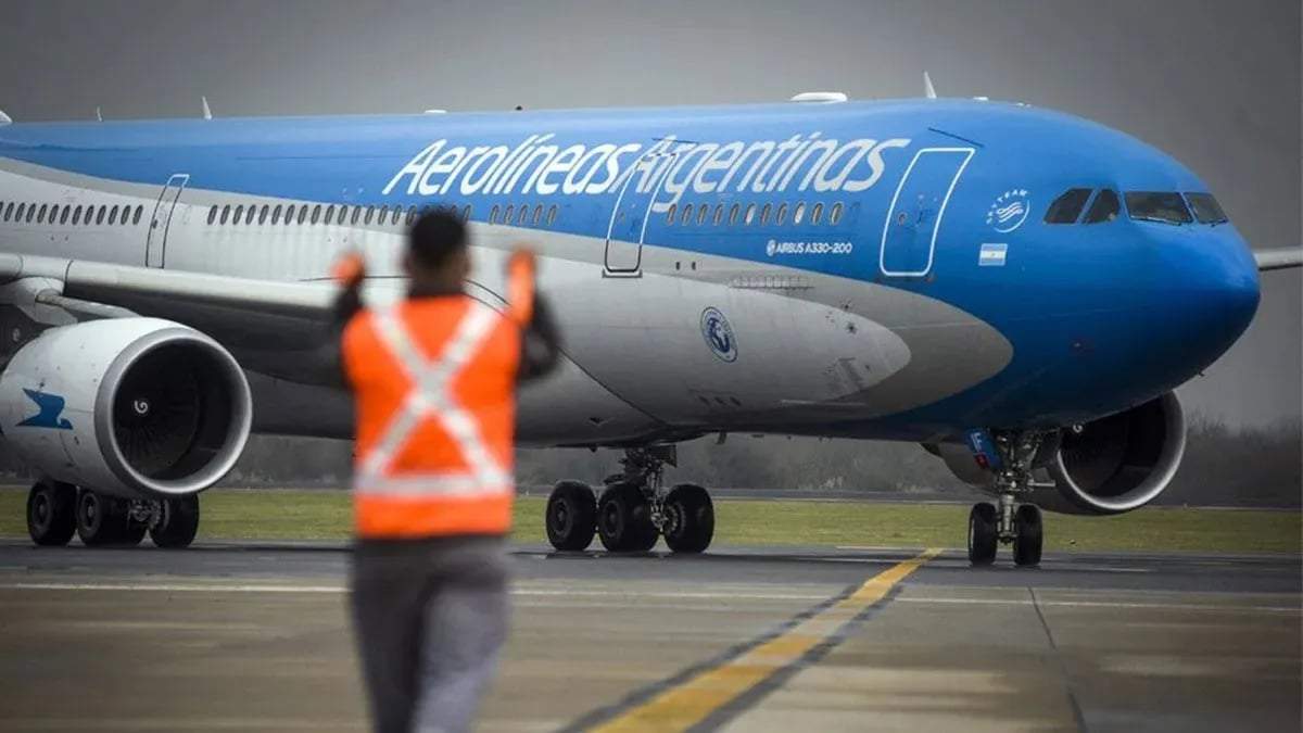 Amenazaron de bomba a un avión de Aerolíneas Argentinas. Fuente: (Twitter)