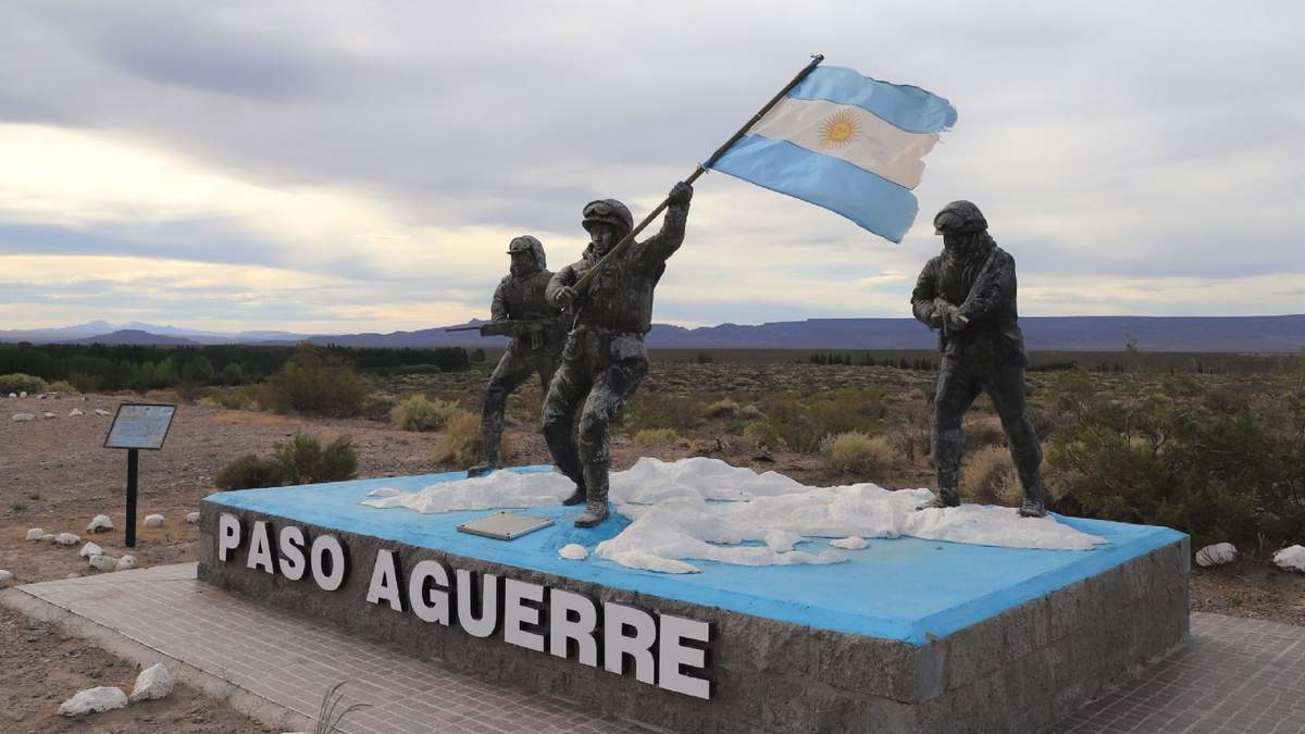 Paso Aguerre forma parte del departamento Picún Leufú. Fuente: (Twitter)