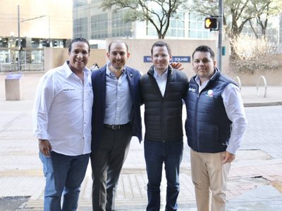 Ricardo Anaya reaparece en evento del PAN junto a Marko Cortés en EU