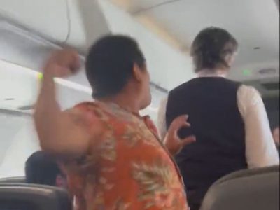 Captan ataque de pasajero contra sobrecargo de American Airlines en vuelo de Los Cabos a Los Ángeles