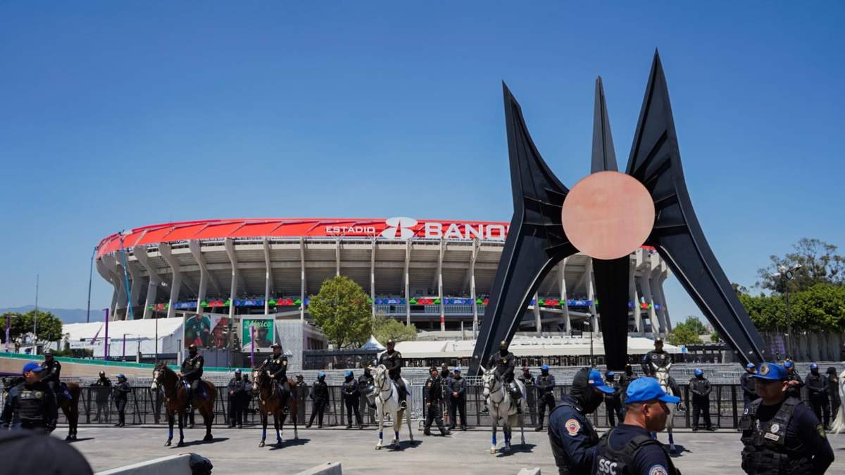 El operativo de seguridad en el Estadio Banorte
