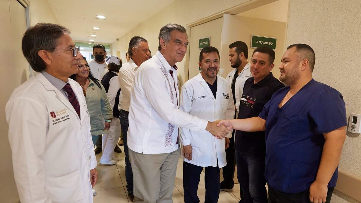 Constata Gobernador avance de construcción del Hospital Regional del ISSSTE en Tampico