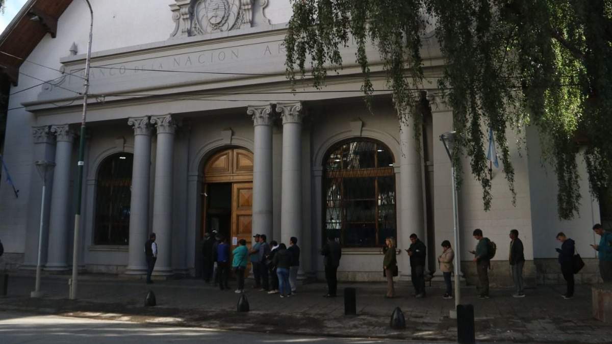 Banco Nación de Bariloche. Fuente: (Twitter)