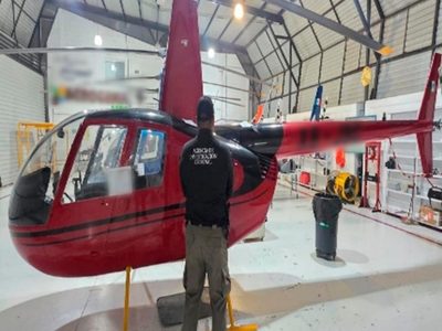 Aseguran seis aeronaves en cateo a presunto helipuerto clandestino en Veracruz
