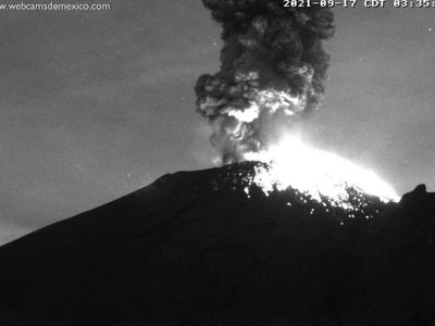 Reportan caída de ceniza del Popocatépetl en Edomex y la CDMX