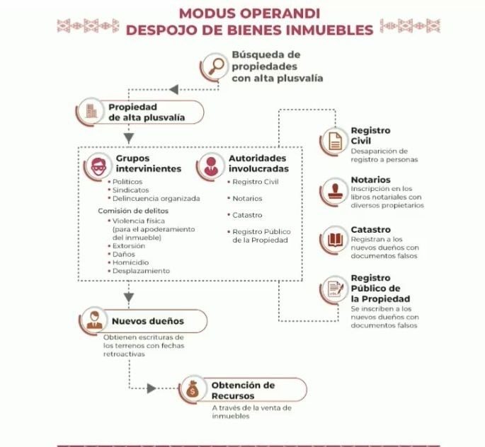 Modus operandi del Cártel del Despojo