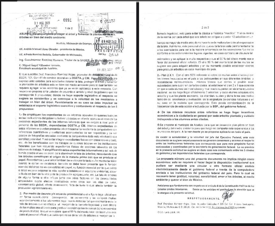 CARTA A AMLO