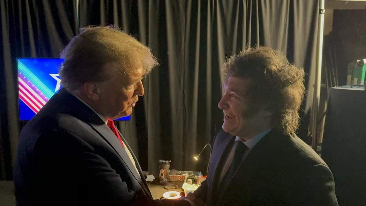 El presidente Javier Milei y el Presidente Donald Trump. Fuente: (Instagram)