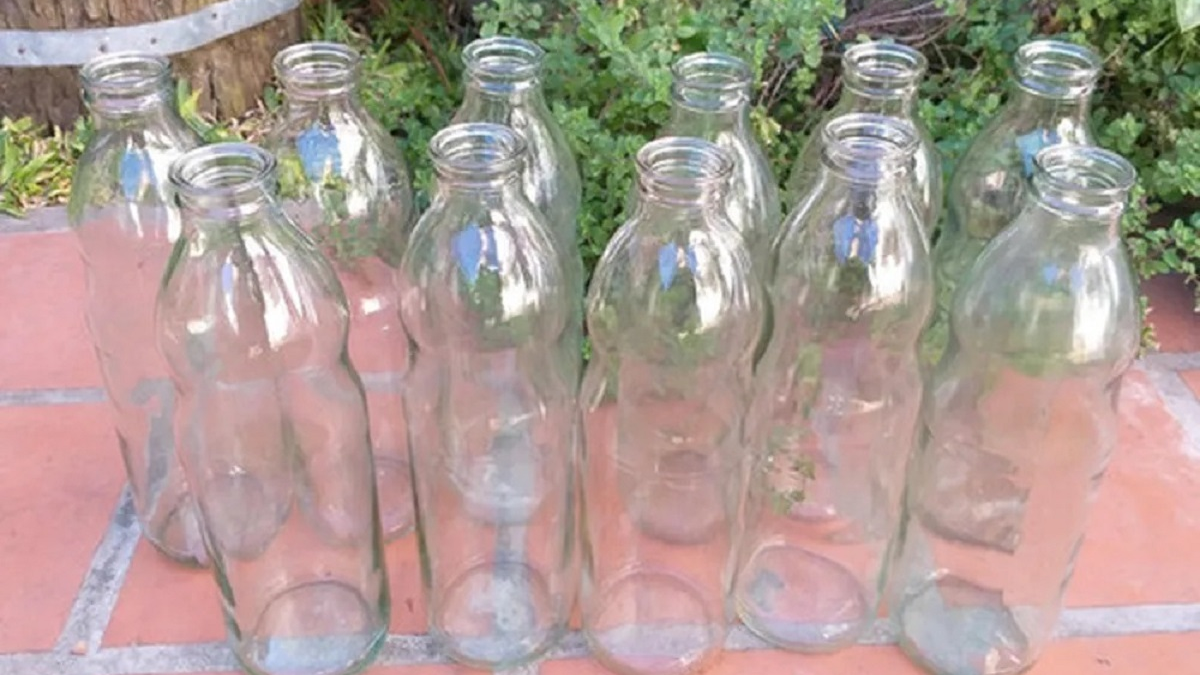 Botellas de vidrio. Fuente: (Los Andes)