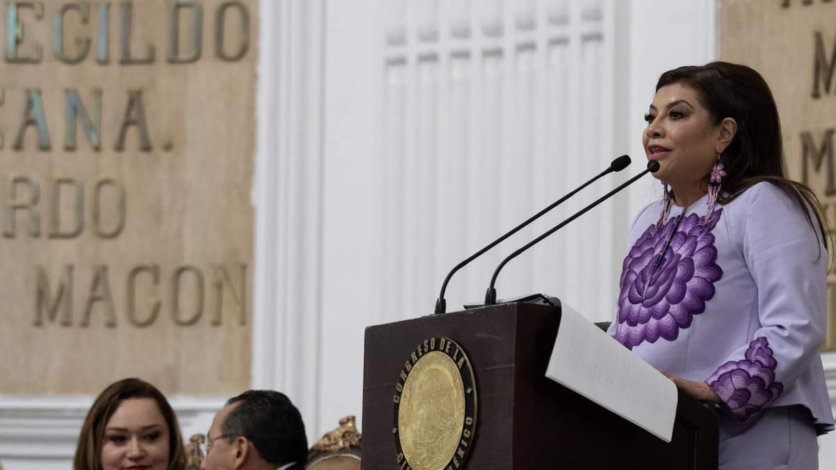 Clara Brugada en su informe