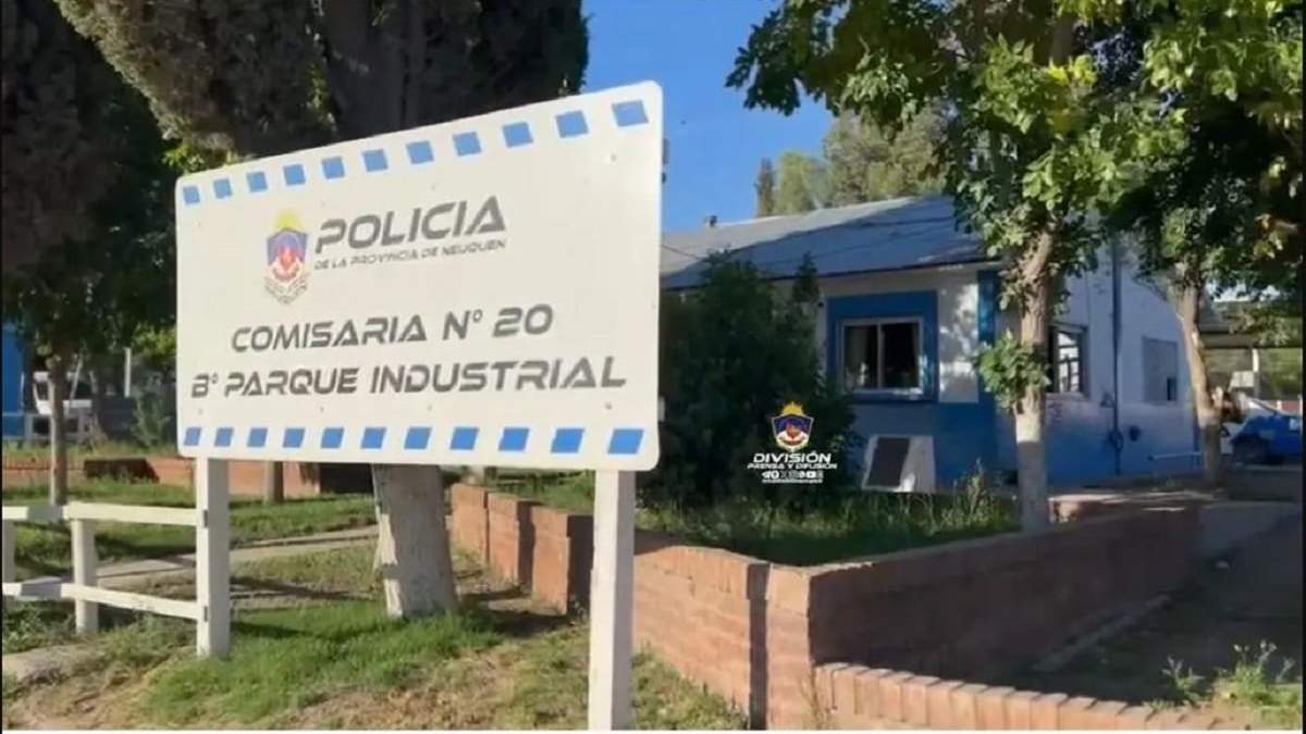 Actuaron policías de la comisaría 20° del Parque Industrial de Neuquén. Fuente: (Policía de Neuquén)