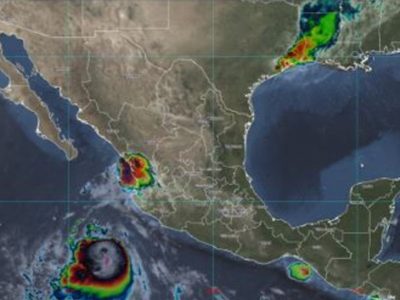 Tormenta "Pamela" avanza en costas de Colima y Jalisco; podría intensificarse a huracán