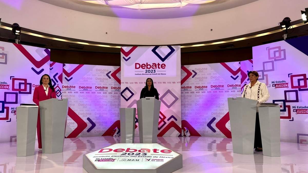 Debate de candidatas a ocupar la gubernatura en el Estado de México, en mayo de 2023