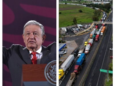 Bloqueo en la México-Puebla: AMLO afirmó que dará solución a sus demandas si piden lo justo