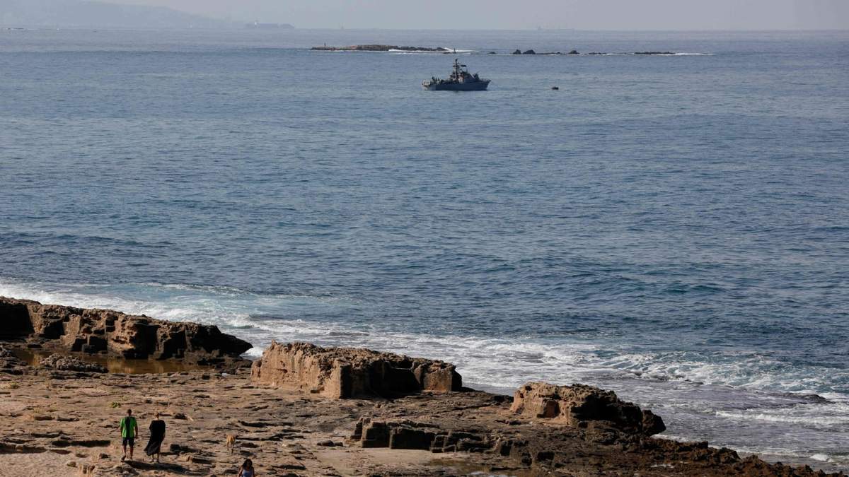 Mar de Líbano e Israel. Fuente: (Twitter)