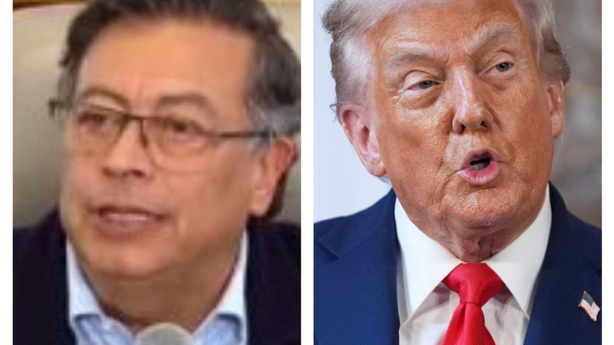 El presidente colombiano, Gustavo Petro, y su homólogo estadunidense, Donald Trump