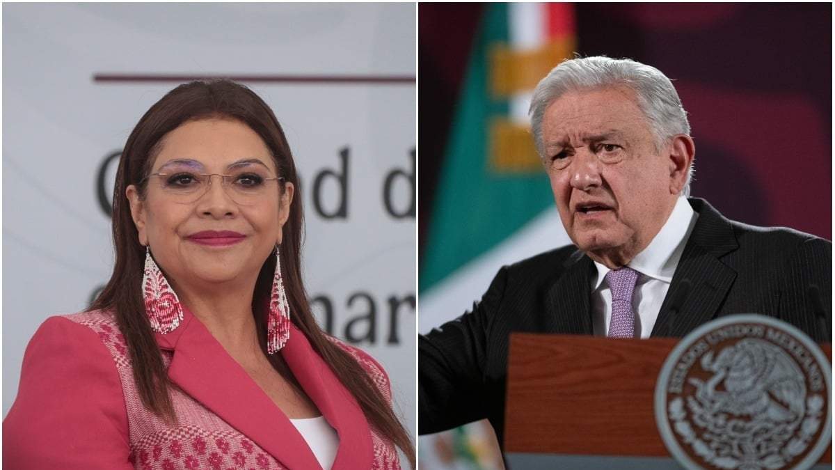 Clara Brugada y Andrés Manuel López Obrador