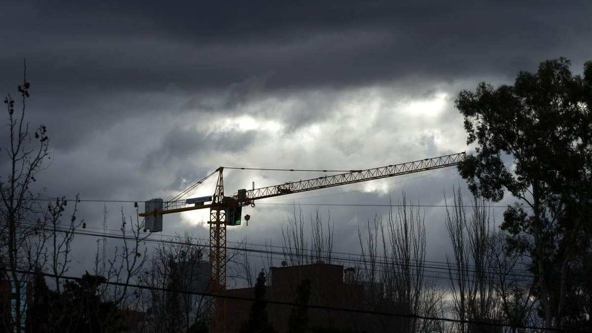 Cielo cubierto de nubes en Neuquén. Fuente: (Emiliano Ortiz)