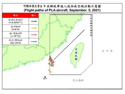 Taiwán denuncia incursión de 19 aviones militares chinos en su espacio aéreo