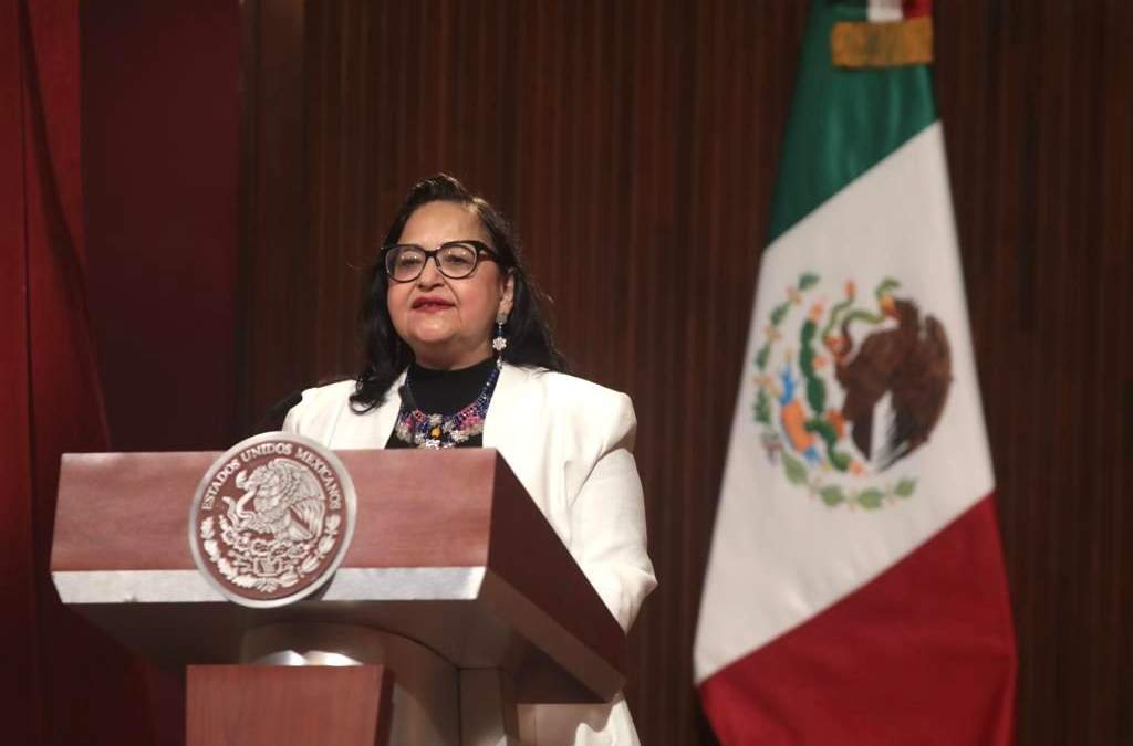 La ministra presidenta de la Corte, Norma Piña