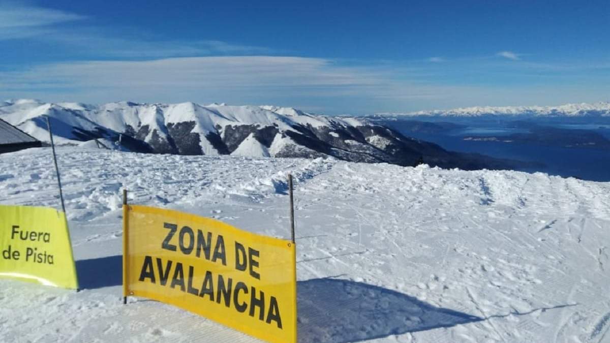 Zona de avalanchas en el cerro Bayo. Fuente: (Facebook)