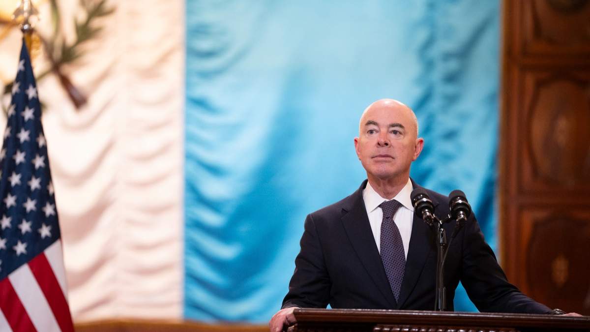 El secretario de Seguridad Nacional de Estados Unidos, Alejandro Mayorkas
