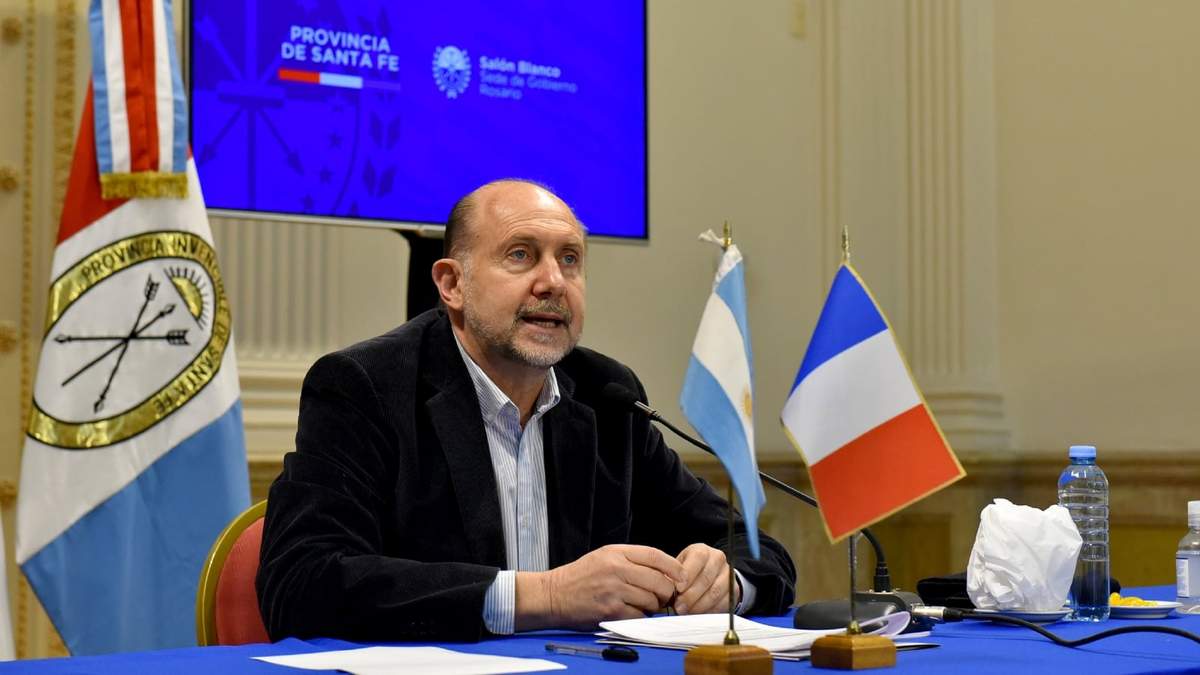 Omar Perotti, gobernador. Fuente: (Twitter)