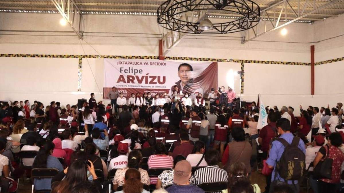 Miltantes de Morena en el Estado de México