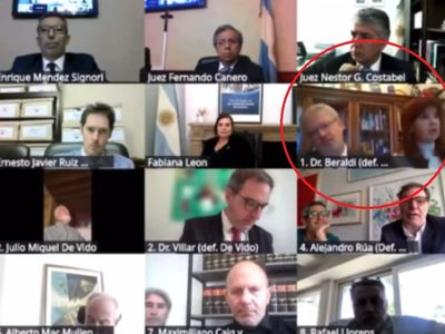 Cristina Kirchner no quería aparecer en el Zoom del juicio y un juez la obligó