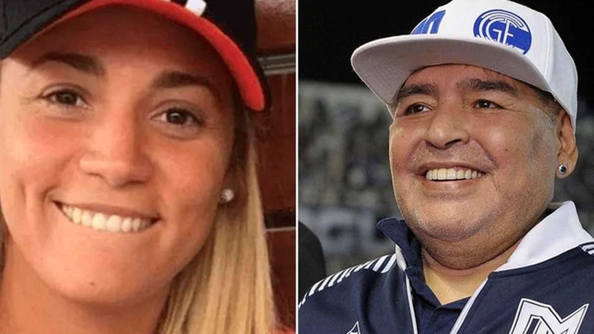 Rocío Oliva y Diego Maradona. Fuente: (Google).
