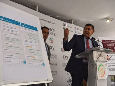 Norma Piña reconoce haber enviado mensajes de WhatsApp al senador Alejandro Armenta