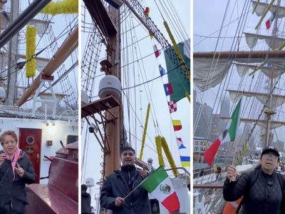 Morenistas promovieron elección judicial en el buque Cuauhtémoc antes de que chocara (Videos)
