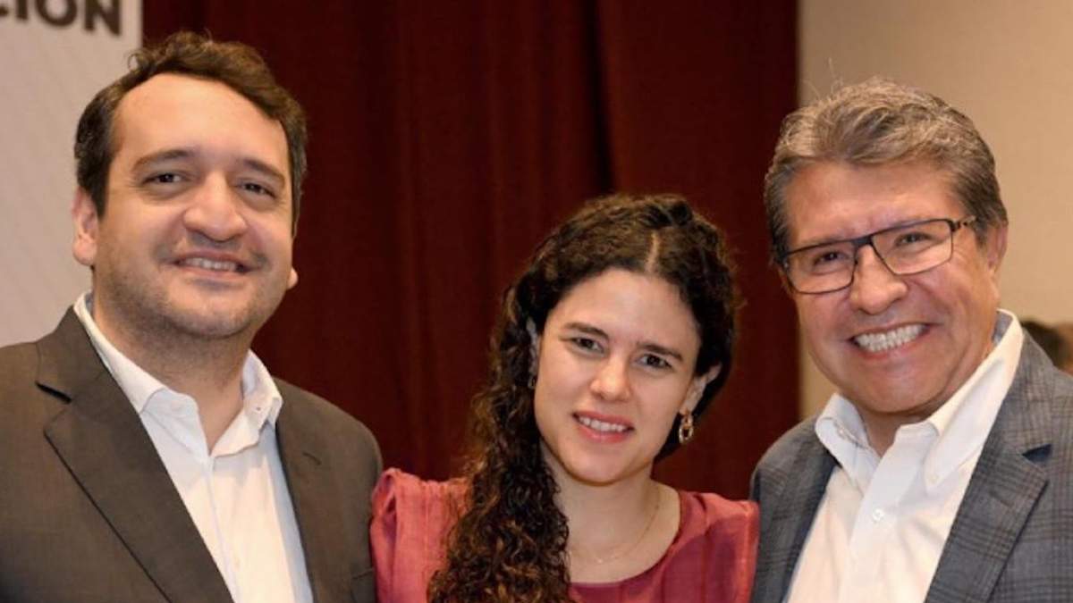 Andrés Manuel López Beltrán, Luisa María Alcalde y el líder de los diputados de Morena