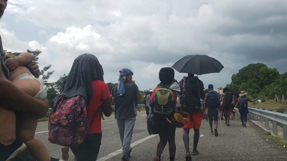 La caravana migrante desarticulada el martes